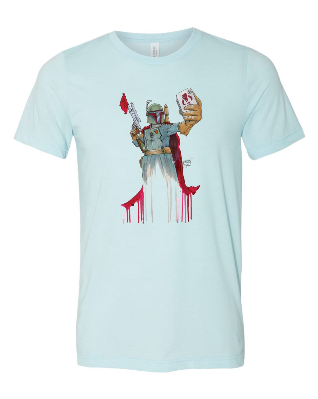 Bounty Hunter Selfie Light Blue T-Shirt