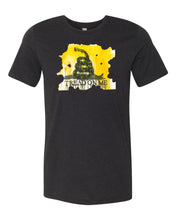 Load image into Gallery viewer, Tread on Me Black T-Shirt
